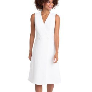 Black Halo  White Manta Dress 4, 8